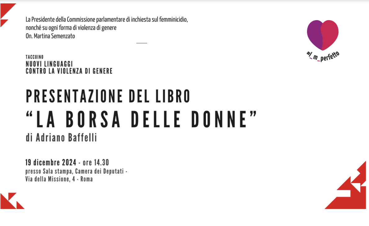 Nuovi linguaggi contro la violenza di genere: presentazione del libro La borsa delle donne